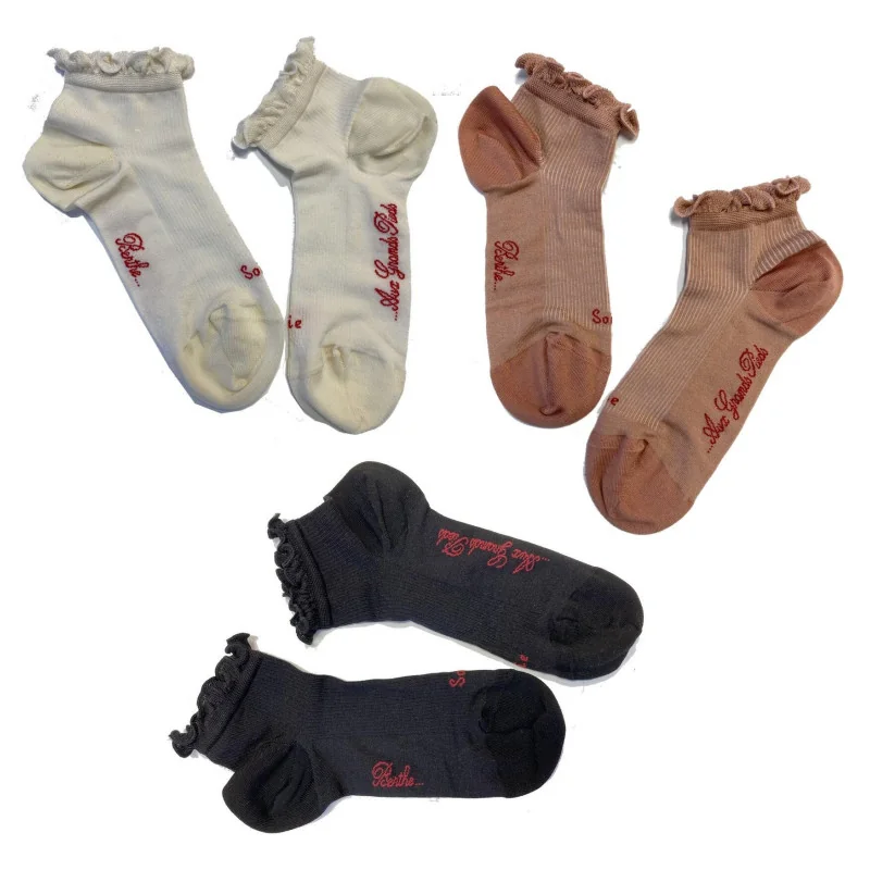 Assortiment Socquettes Soie Et Coton Berthe Aux Grands Pieds 2 Assortiment Socquettes Soie Et Coton Berthe Aux Grands Pieds – Image 2