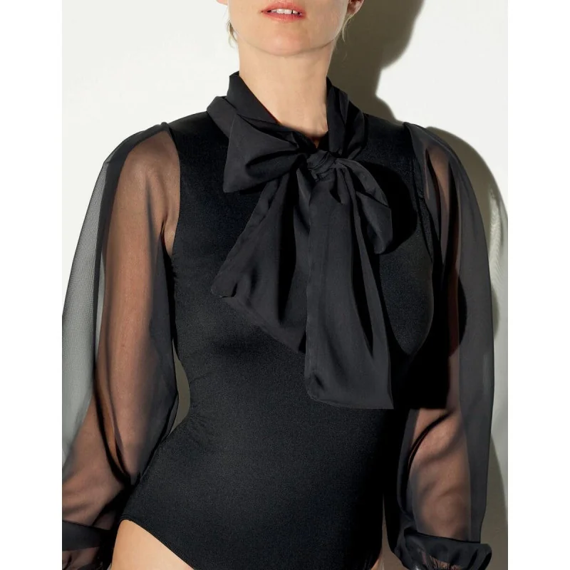 Body Girardi Joseline Ruban Façon Jabot 2 Body Girardi Joseline Ruban Façon Jabot – Image 2
