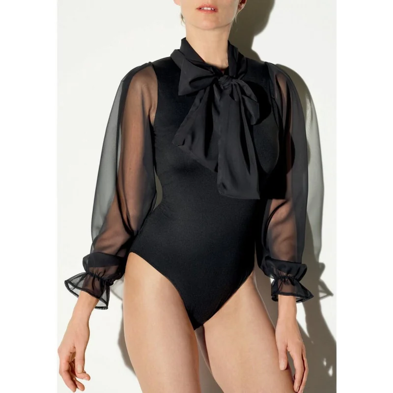 Body Girardi Joseline Ruban Façon Jabot 1 Body Girardi Joseline Ruban Façon Jabot