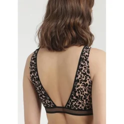 Brassiére Dim Léopard Tatoo Fleuri -Bas et Collants Soldes Boutique brassiere dim leopard tatoo fleuri 2