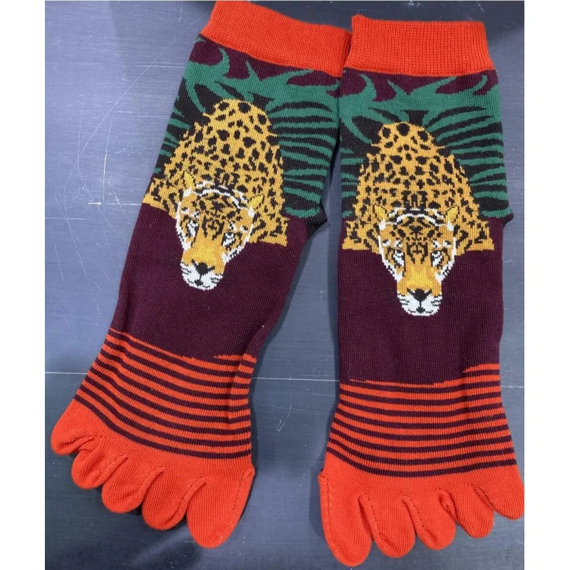 Chaussettes 5 Doigts Jungle Leopard Berthe Aux Grands Pieds 3 Chaussettes 5 Doigts Jungle Leopard Berthe Aux Grands Pieds – Image 3