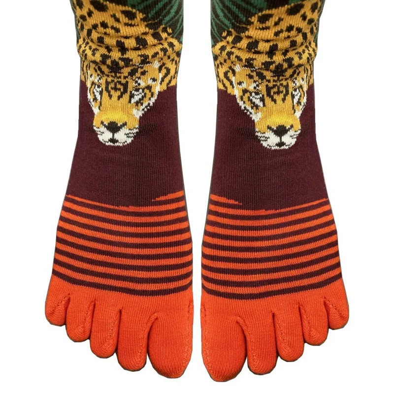 Chaussettes 5 Doigts Jungle Leopard Berthe Aux Grands Pieds 1 Chaussettes 5 Doigts Jungle Leopard Berthe Aux Grands Pieds