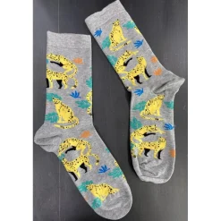 Chaussettes Achile Coton Guépard -Bas et Collants Soldes Boutique chaussettes achile coton guepard 1 4