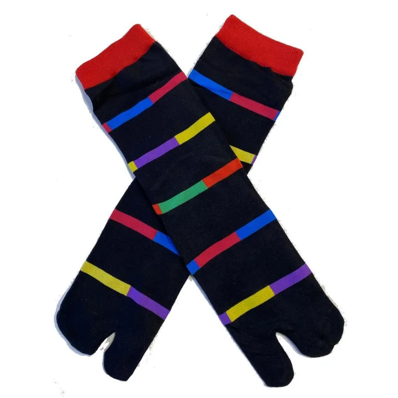 Les Petits Caprices Chaussettes Japonaises à Rayures Façon Courréges 1 Les Petits Caprices Chaussettes Japonaises à Rayures Façon Courréges