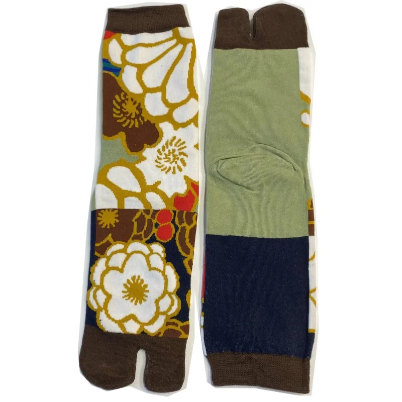 Les Petits Caprices Chaussettes Japonaises Coton Bouquet Fleurs D'Automne 2 Les Petits Caprices Chaussettes Japonaises Coton Bouquet Fleurs D'Automne – Image 2