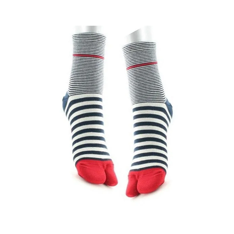 Chaussettes Japonaises Rayures Mariniere BErthe Aux Grands Pieds 2 Chaussettes Japonaises Rayures Mariniere BErthe Aux Grands Pieds – Image 2