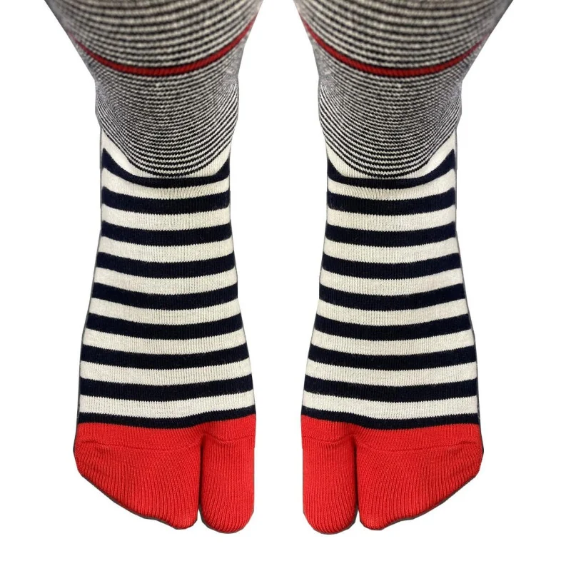 Chaussettes Japonaises Rayures Mariniere BErthe Aux Grands Pieds 1 Chaussettes Japonaises Rayures Mariniere BErthe Aux Grands Pieds
