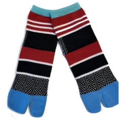 Les Petits Caprices Chaussettes Japonaises Vagues Et Striures -Bas et Collants Soldes Boutique chaussettes japonaises vagues et striures 2