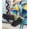 Les Petits Caprices Chaussettes Tabis Coton Mosaïque Pétrole