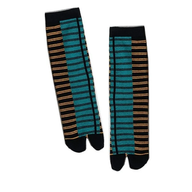 Les Petits Caprices Chaussettes Tabis Coton Rayures Double Ton 2 Les Petits Caprices Chaussettes Tabis Coton Rayures Double Ton – Image 2