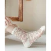 Les Petits Caprices Chaussettes Transparente Façon Dentelle