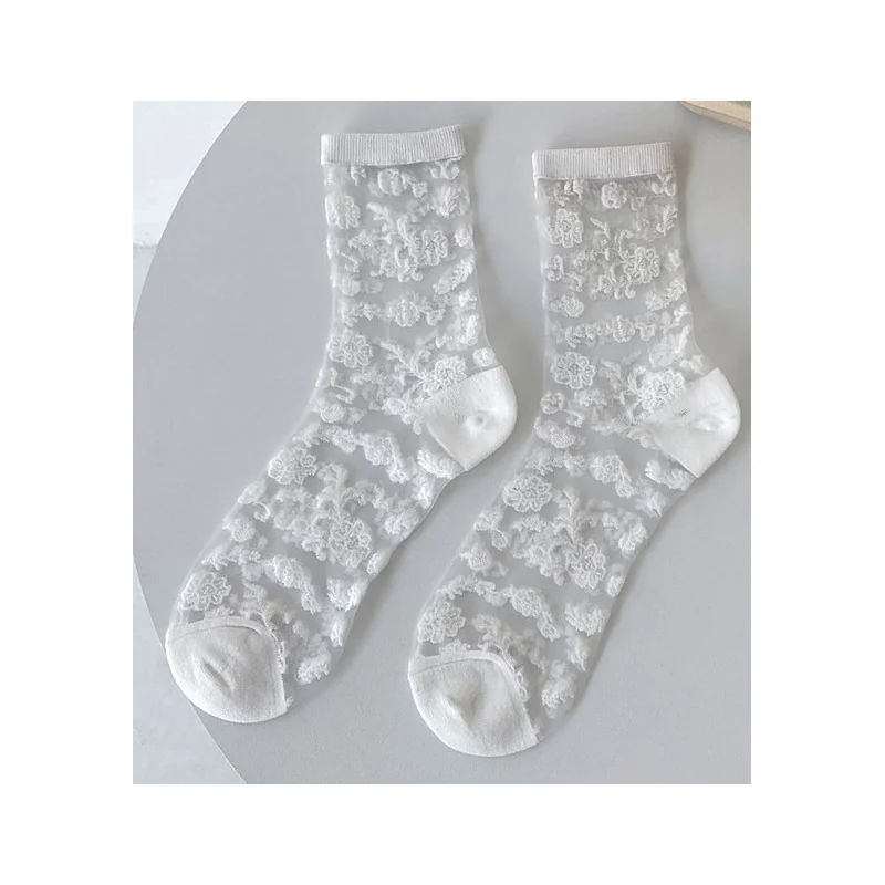 Les Petits Caprices Chaussettes Transparente Façon Dentelle 2 Les Petits Caprices Chaussettes Transparente Façon Dentelle – Image 2