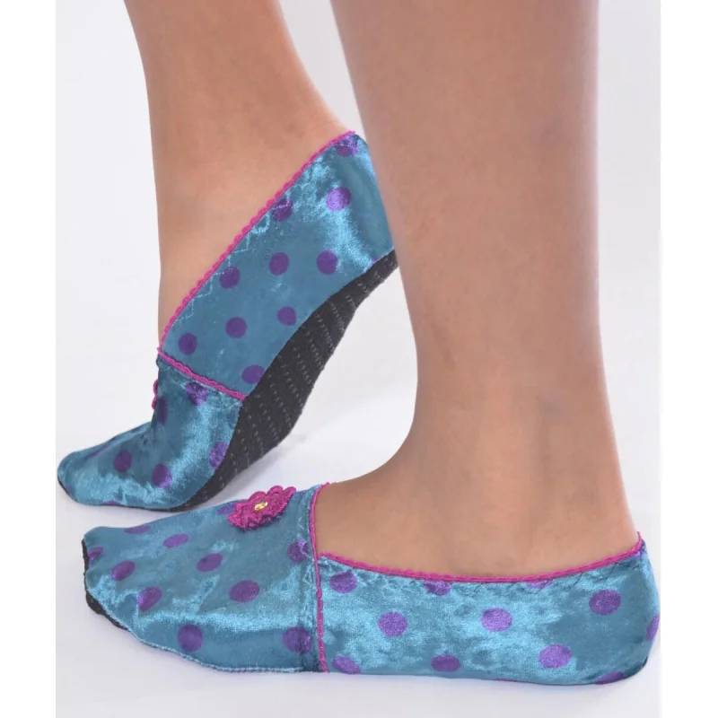 Chausson Ixli Anti-dérapant Bigdots Bleu 2 Chausson Ixli Anti-dérapant Bigdots Bleu – Image 2