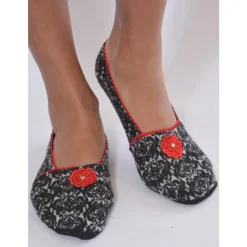 Chausson Ixli Imprimé Ninon Rouge