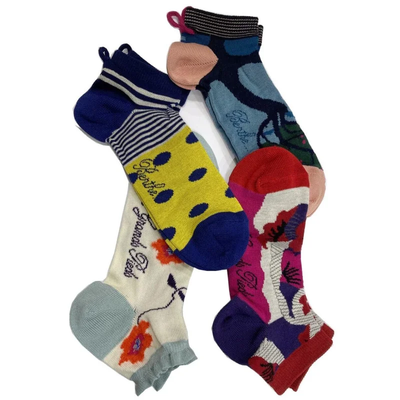 Coffret 4 Paires Socquettes Berthe Aux Grands Pieds Fleurs Poétiques 1 Coffret 4 Paires Socquettes Berthe Aux Grands Pieds Fleurs Poétiques