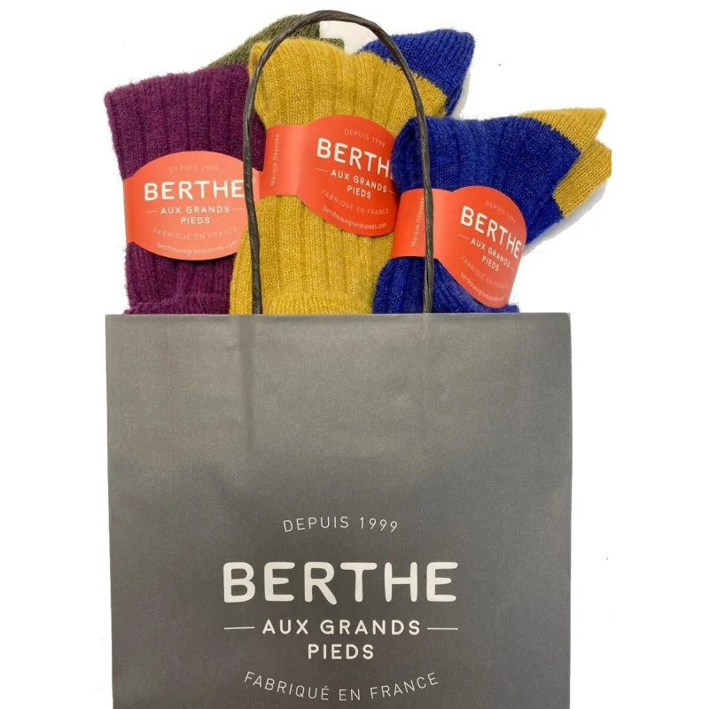 Coffret Chaussettes Hiver Laine Mohair Berthe Aux Grands Pieds 2 Coffret Chaussettes Hiver Laine Mohair Berthe Aux Grands Pieds – Image 2