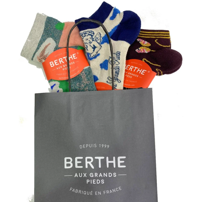 Coffret De 3 Paires Socquettes Sport Berthe Aux Grands Pieds Poétiques 2 Coffret De 3 Paires Socquettes Sport Berthe Aux Grands Pieds Poétiques – Image 2