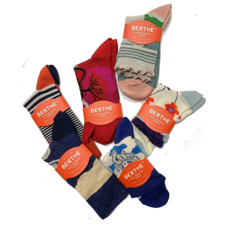 Berthe Aux Grands Pieds Coffret De 6 Paires De Chaussettes Berthe Poétique D'été 2 Berthe Aux Grands Pieds Coffret De 6 Paires De Chaussettes Berthe Poétique D'été – Image 2