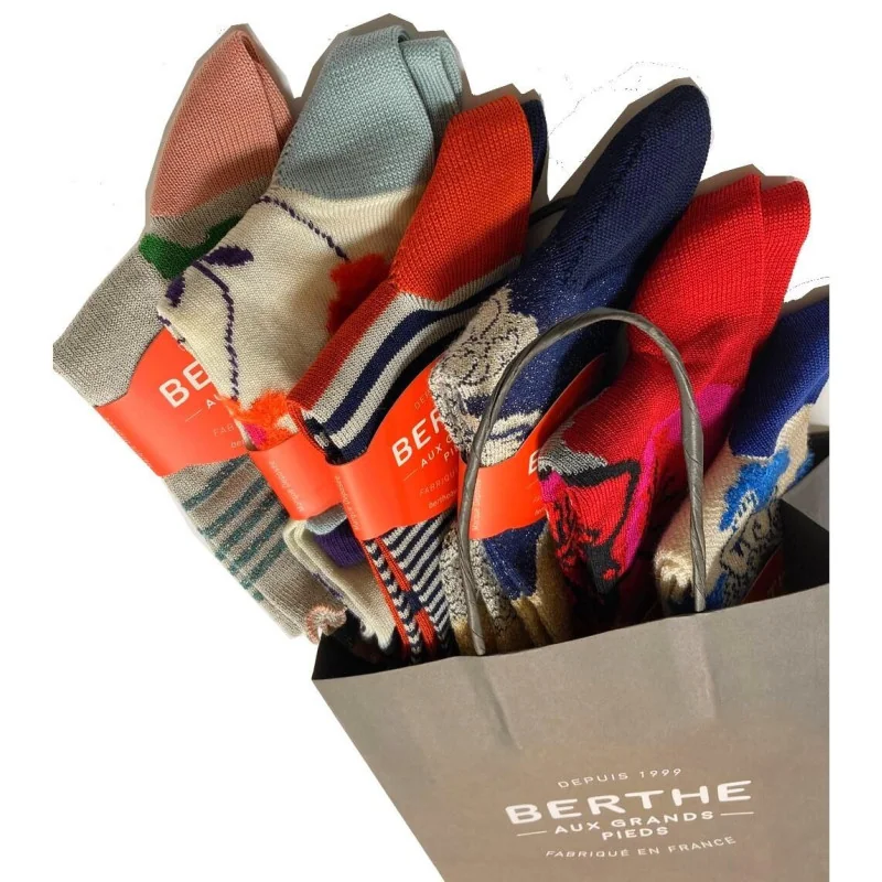 Berthe Aux Grands Pieds Coffret De 6 Paires De Chaussettes Berthe Poétique D'été 1 Berthe Aux Grands Pieds Coffret De 6 Paires De Chaussettes Berthe Poétique D'été