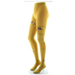 Collant Berthe Aux Grands Pieds Ocre Fleuri 5 Collant Berthe Aux Grands Pieds Ocre Fleuri -Bas et Collants Soldes Boutique collant berthe aux grands pieds ocre fleuri 2