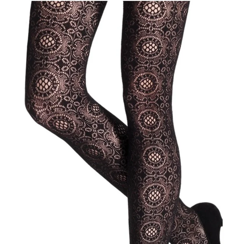 Collant Dentelle Baroque Emilio Cavallini 1 Collant Dentelle Baroque Emilio Cavallini