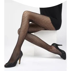 Collant Dentelle Diamant Platino Anastasia