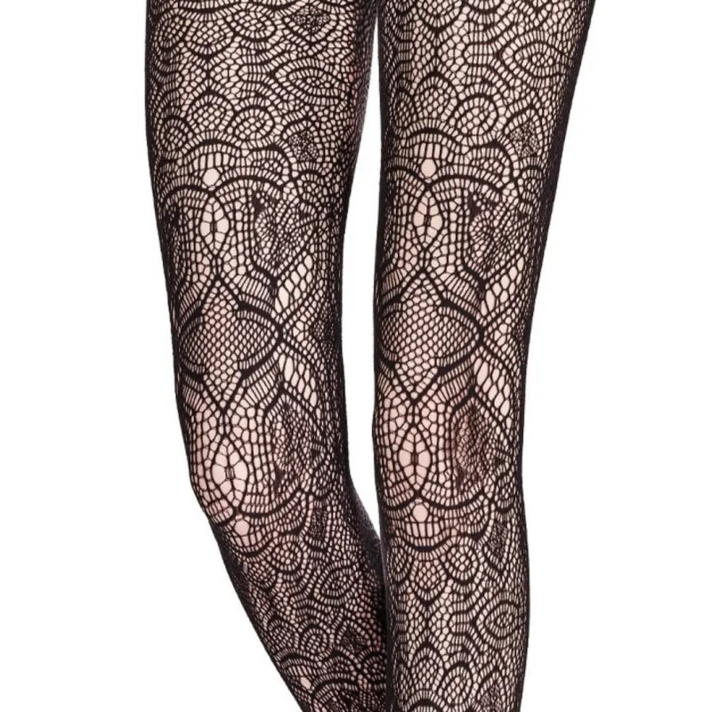 Collant Emilio Cavallini Dentelle Armoirie 2 Collant Emilio Cavallini Dentelle Armoirie – Image 2