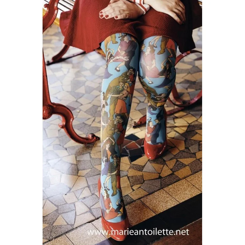 Collant Imprimé Danse Marieantoilette 1 Collant Imprimé Danse Marieantoilette