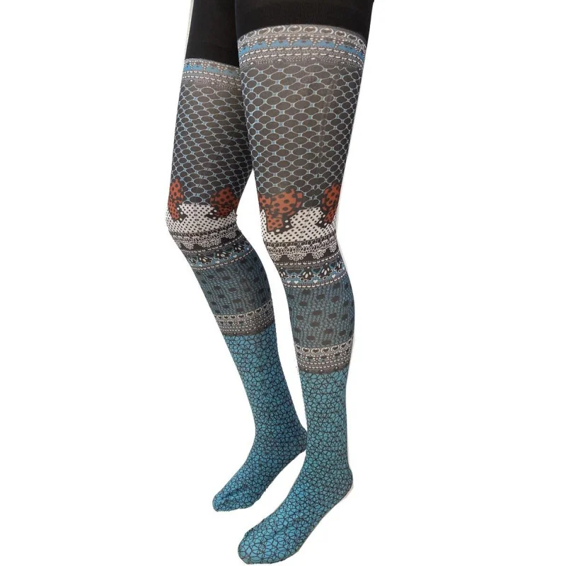 Les Petits Caprices Collant Imprimé Kaliedoscope Ciel Et Ruban 2 Les Petits Caprices Collant Imprimé Kaliedoscope Ciel Et Ruban – Image 2