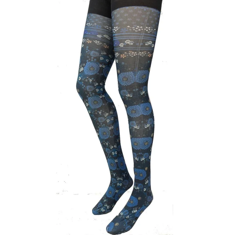 Les Petits Caprices Collant Imprimé Lotus Vert 2 Les Petits Caprices Collant Imprimé Lotus Vert – Image 2