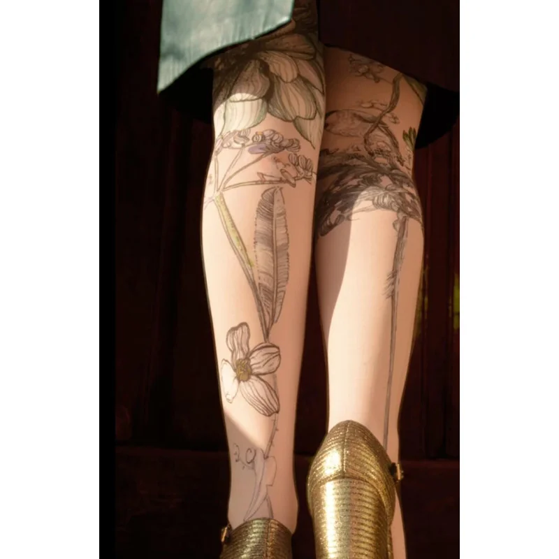 Collant Imprimé Plumes De Jour Marieantoilette 3 Collant Imprimé Plumes De Jour Marieantoilette – Image 3