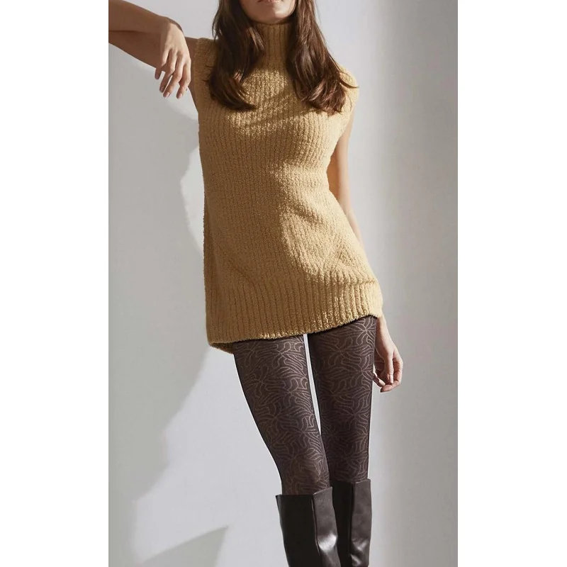 Collant Le Bourget Effet Dévoré Noir Elsie 2 Collant Le Bourget Effet Dévoré Noir Elsie – Image 2