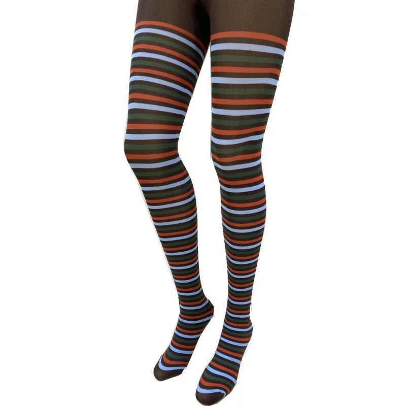 Dolci Calze Collant Opaque Rayures Funny 4 Dolci Calze Collant Opaque Rayures Funny – Image 4