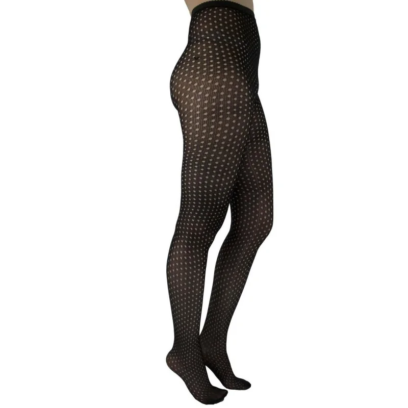 Collant Pamela Mann Polka Dots Opaque à Pois Ajouré 2 Collant Pamela Mann Polka Dots Opaque à Pois Ajouré – Image 2