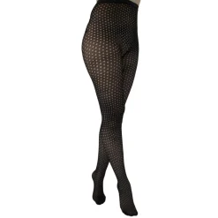 Collant Pamela Mann Polka Dots Opaque à Pois Ajouré