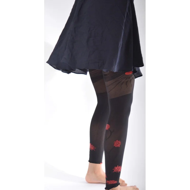 Collant Sans Pieds Agapanthe Noir Berthe Aux Grands Pieds 2 Collant Sans Pieds Agapanthe Noir Berthe Aux Grands Pieds – Image 2