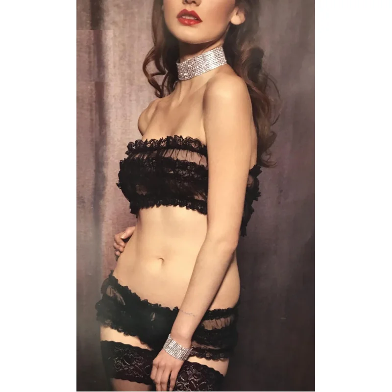 Cazzola Gaetano Ensemble Dentelle Coquine Et Fendu XO 1 Cazzola Gaetano Ensemble Dentelle Coquine Et Fendu XO