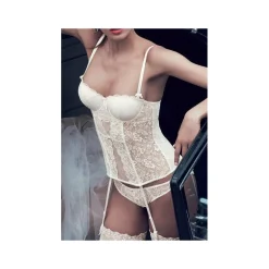 Guêpière Aubade Dentelle Nacre Mariage