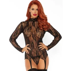 Guêpière Dentelle Florale ML Leg Avenue