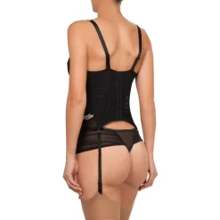 Guépière Empreinte Pompadour Noir 5 Guépière Empreinte Pompadour Noir -Bas et Collants Soldes Boutique guepiere empreinte pompadour noir 2