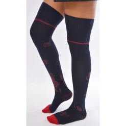 Jambières Hiver Marine à Violettes Berthe Aux Grands Pieds