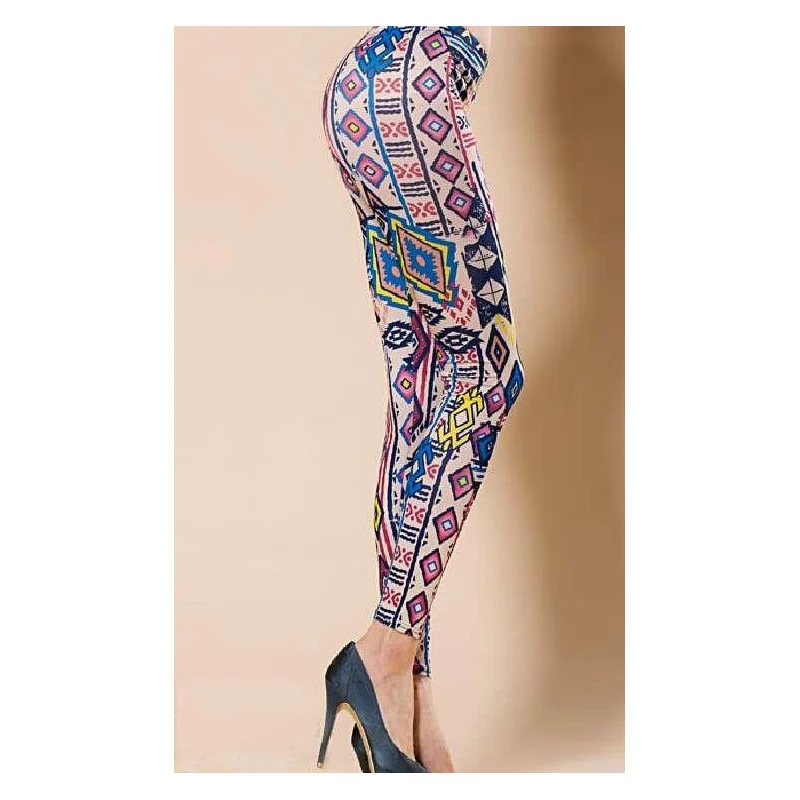 Les Petits Caprices Leggings Imprimé Vintage Seventies Blanc 1 Les Petits Caprices Leggings Imprimé Vintage Seventies Blanc