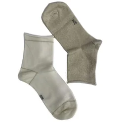 Bas et Collants Soldes Boutique -Bas et Collants Soldes Boutique lot 2 paires chaussettes coton lurex non comprimante dim 1