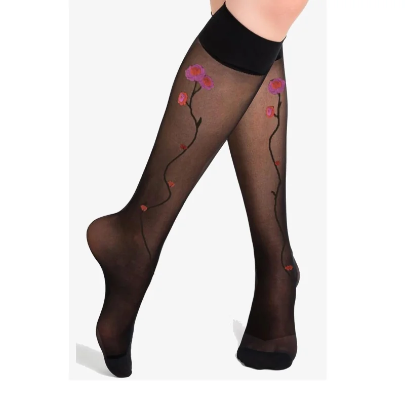 Mi Bas Bouquet Fleuris Berthe Aux Grands Pieds 2 Mi Bas Bouquet Fleuris Berthe Aux Grands Pieds – Image 2