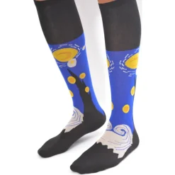 Les Petits Caprices Mi Bas La Nuit De Van Gogh -Bas et Collants Soldes Boutique mi bas la nuit de van gogh 2