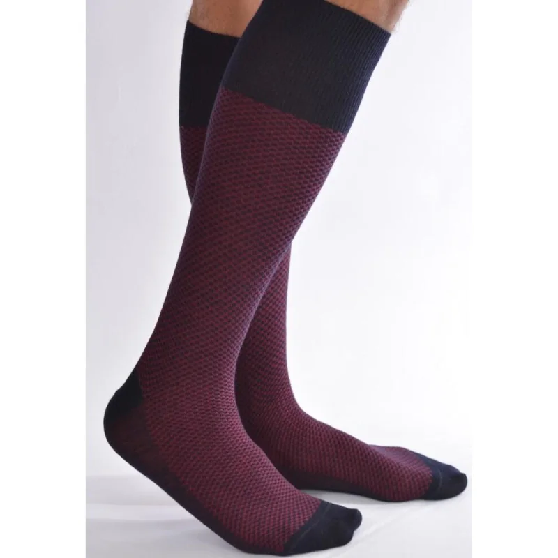 San Giacomo Mi Bas Laine Merinos Marine Nid D'abeille 1 San Giacomo Mi Bas Laine Merinos Marine Nid D'abeille