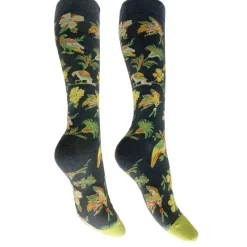 Les Petits Caprices Mi Bas Perruches Et Branches Fleuries Caprices