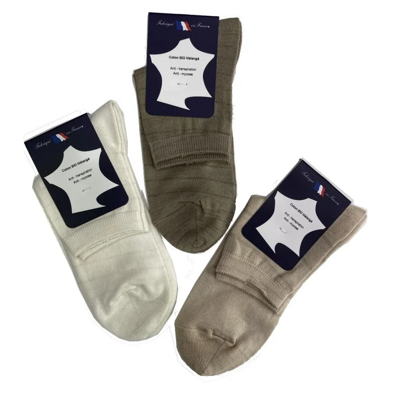 Mi Chaussettes Perrin Coton Bio 1 Mi Chaussettes Perrin Coton Bio