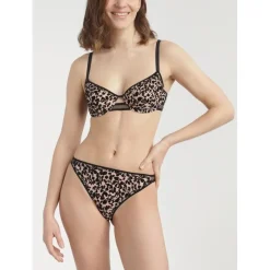 Slip Bikini Dim Generous Lépoard Tatoo Fleuri 5 Slip Bikini Dim Generous Lépoard Tatoo Fleuri -Bas et Collants Soldes Boutique slip bikini dim generous lepoard tatoo fleuri 1 2