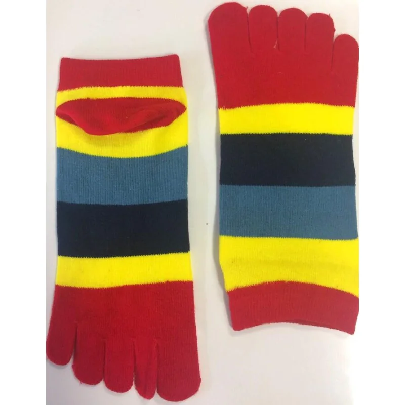 Les Petits Caprices Socquettes 5 Doigts Multi Rayures 2 Les Petits Caprices Socquettes 5 Doigts Multi Rayures – Image 2